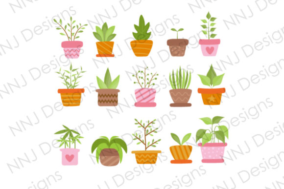 Download Potted Plant Clipart Bundle Green Nature - Green Collection