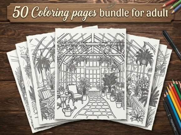 Download 50 Greenhouse Plant Coloring Pages - Green Collection