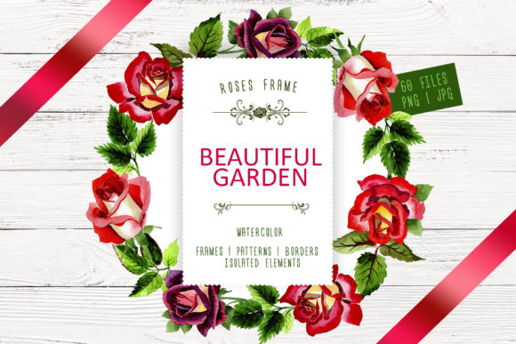 Download Beautiful Garden Watercolor Flower Set - Watercolor flower set Collection