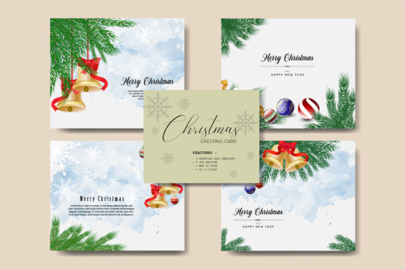 Download 4 Christmas Greeting Card Bundle - Premium Resources