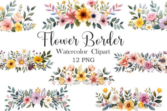 Download Flower Border Clipart - Flower border Collection